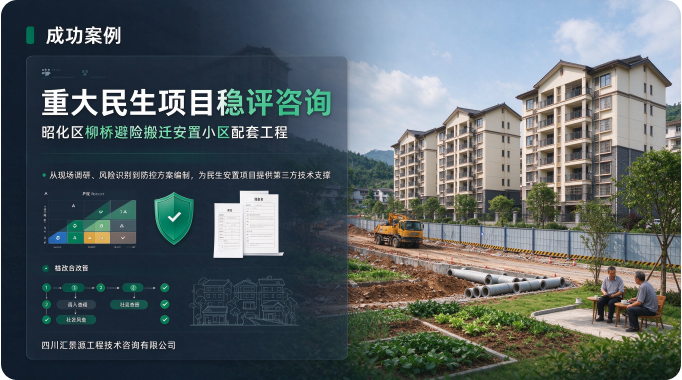 昭化区采煤沉陷区柳桥避险搬迁安置小区配套工程社会稳定风险评估